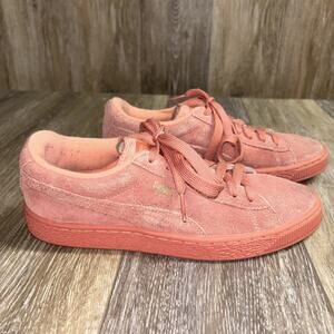 Puma Big Kids Youth US Size 6 C Desert Flower Pink Suede 35511069 Sneaker Shoes